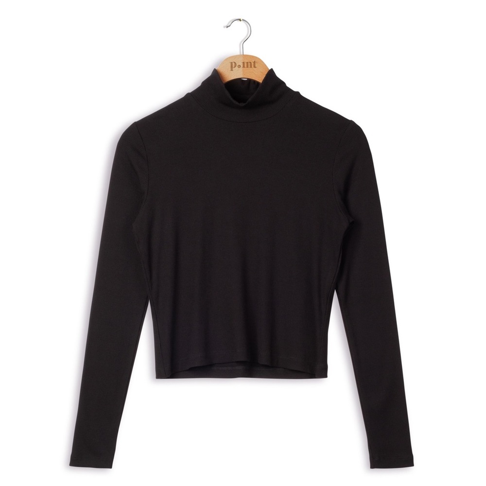 Point Crop Turtleneck